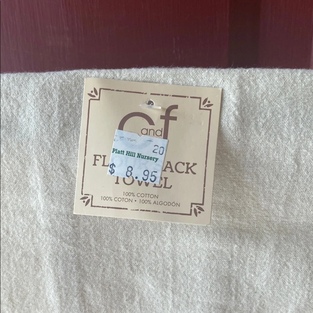 Harvest Blessings Kitchen Towel - Cream and Orange
